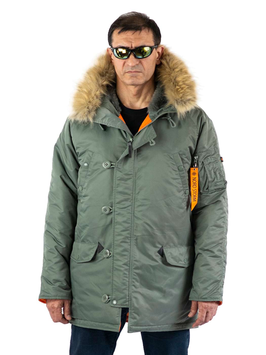 картинка Nord Storm Tight HUSKY II Olive/Orange от магазина Аполлогет